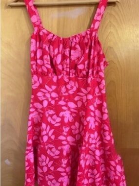 Pink & Hot Pink Floral Sundress